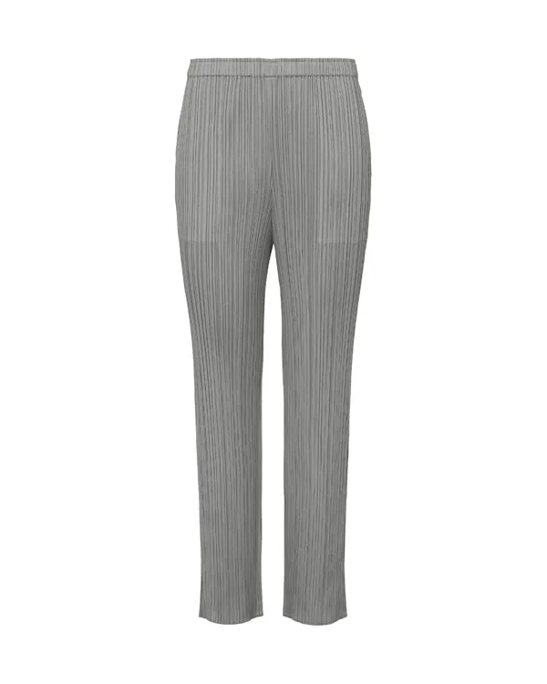 Issey Miyake Basics Straight Pants in Gray (no.12)